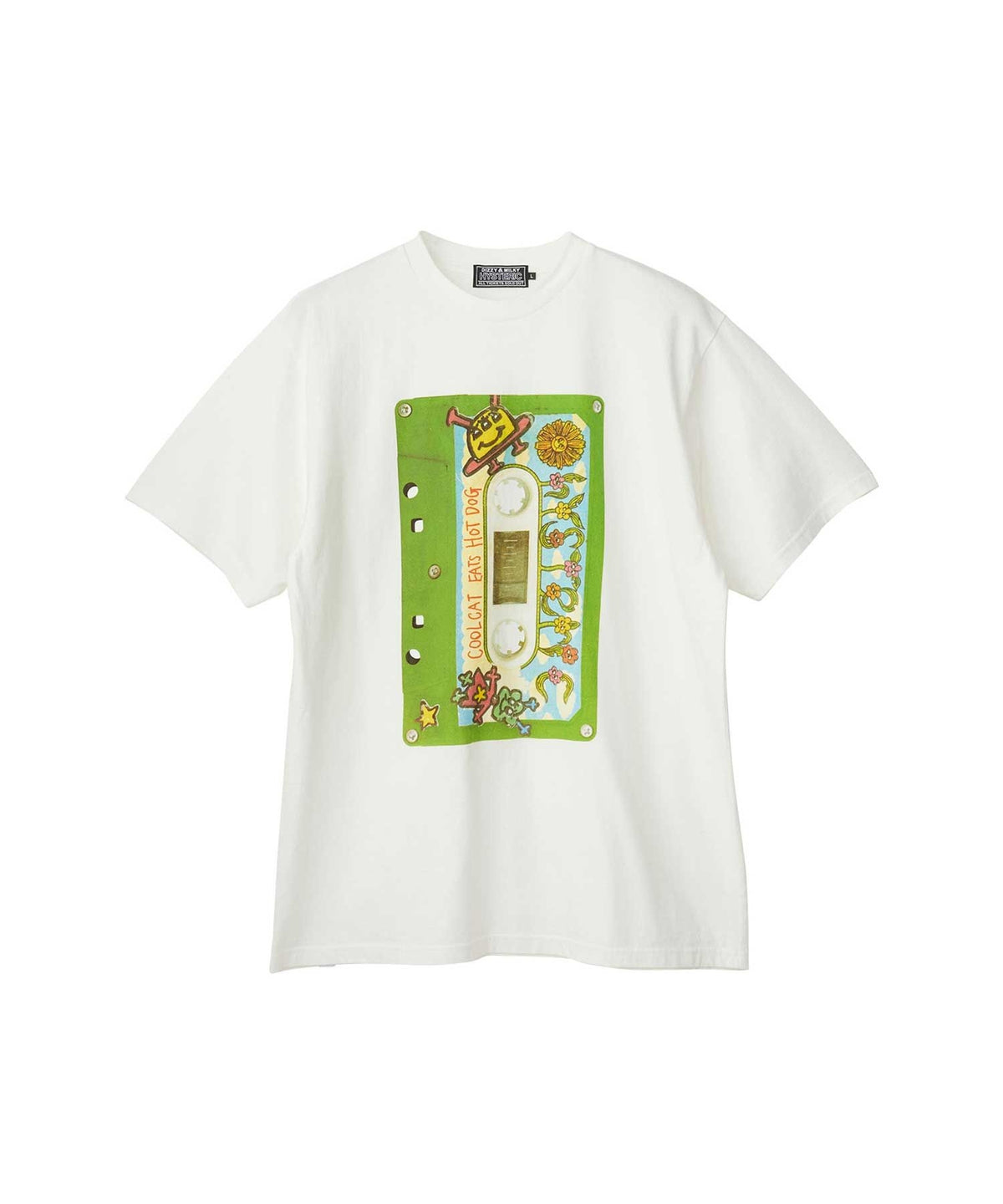 COOL CAT EATS HOT DOG T-shirt