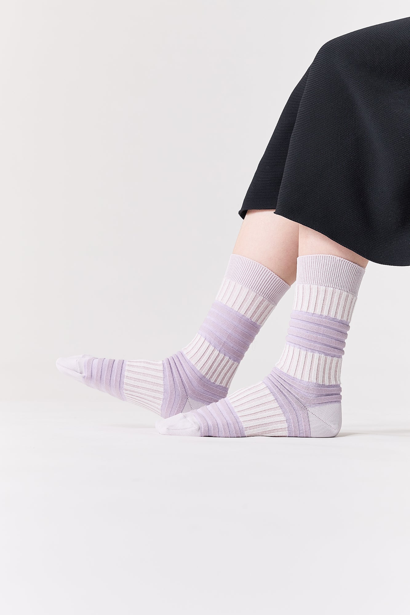 GARTER RIB SOCKS