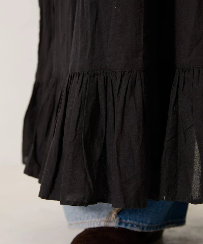 India Square Neck Frilled Dress