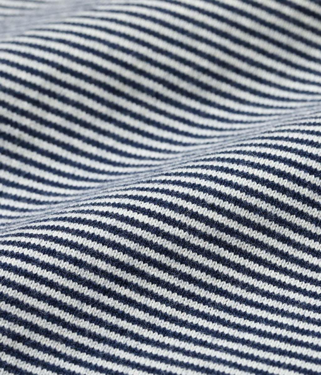 WHITESVILLE 30/2 FINE-LINED BORDER T-SHIRT