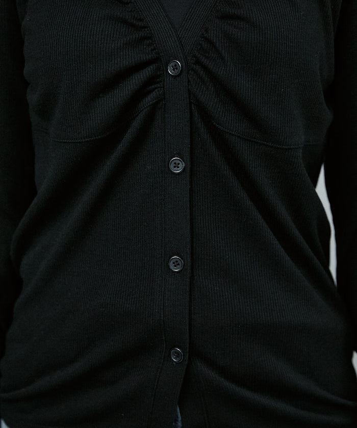 Layered-style V-neck cardigan limited edition