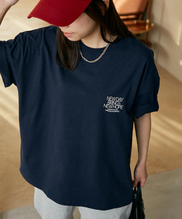 Love Pop Studio New Day Typography T-Shirt