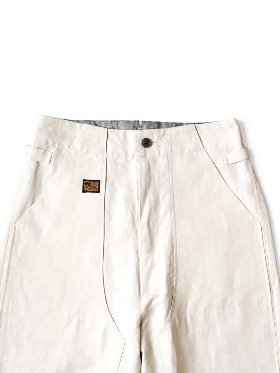Cotton Linen Herringbone Lumber Suit Pants
