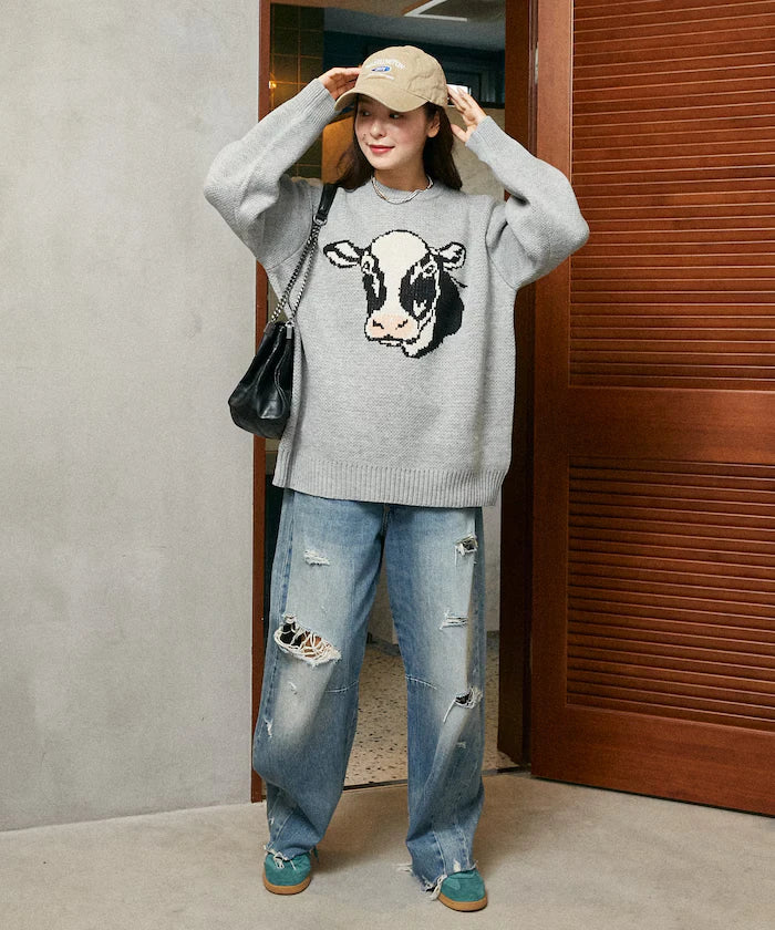 Animal Jacquard Big Knit Limited Edition