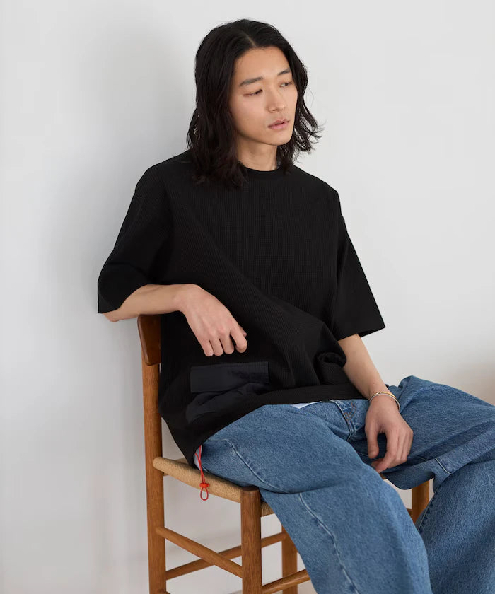 Side Pocket Spindle Tech Thermal Short Sleeve T-Shirt / Big Silhouette