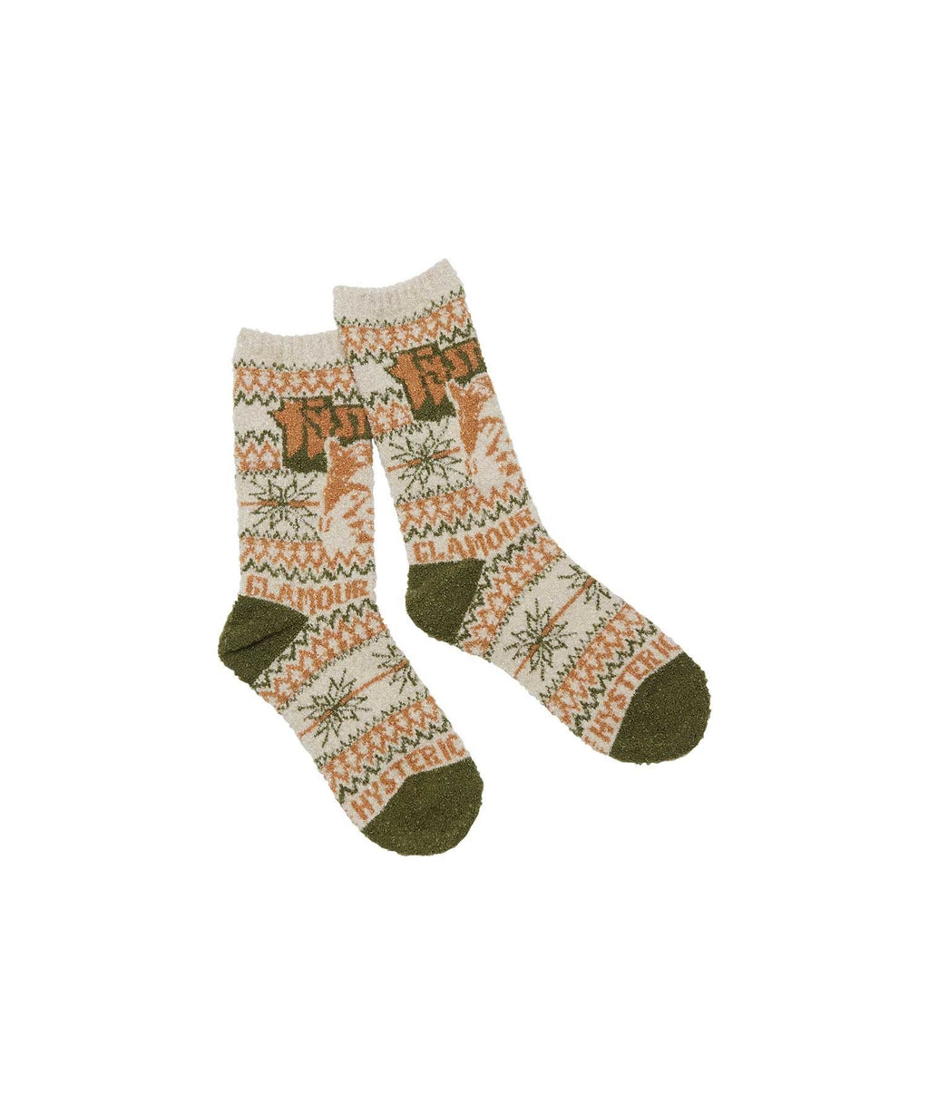 See No Evil Nordic Pattern Socks