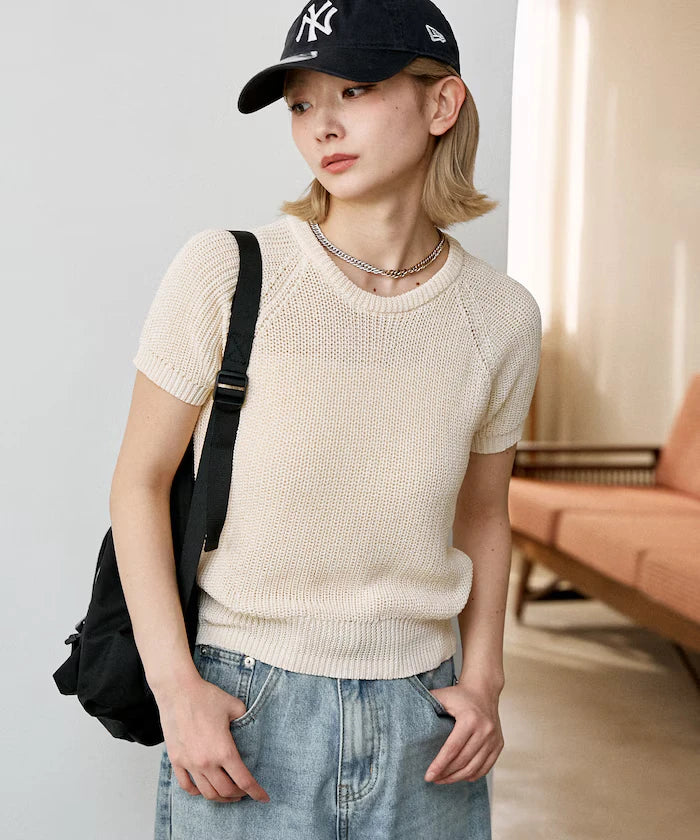 Compact Summer Knit with Purl Stitch - Limited Expansion