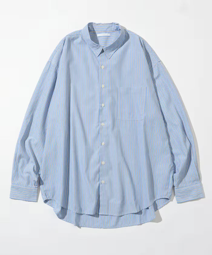 <New Color Added> Relaxed Fit Broad Shirt / Regular Collar / Long Sleeve