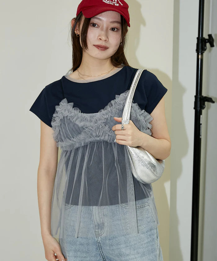 Tulle Bustier T-shirt Set Limited Edition