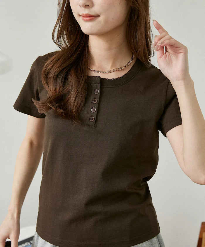 Picot Race Henry Neck T-Shirt Limited Edition