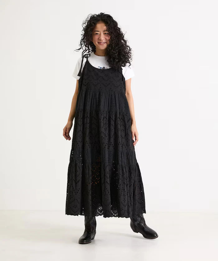 India Shifraretiard Shoulder Ribbon Camisole Dress