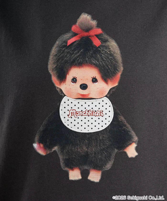 Monchhichi Mixed Material Docking T-Shirt Limited Edition