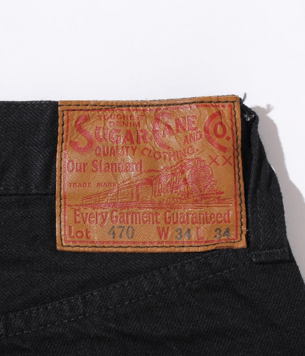 13oz. Black Denim Type-III (Slim Fit)