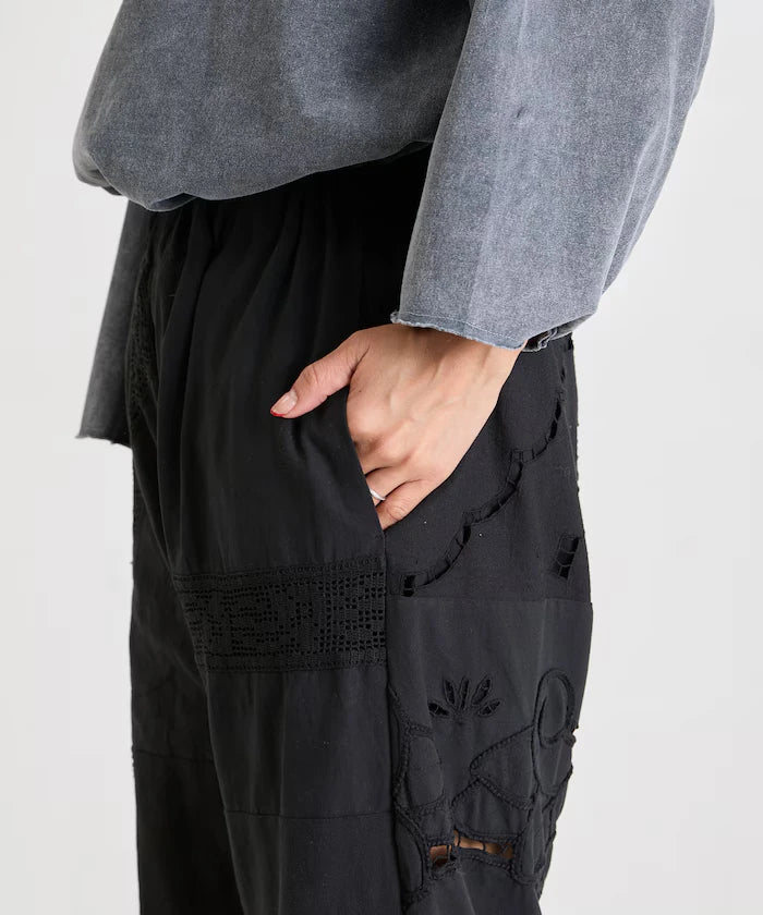 vintage lace tablecloth remake easy pants