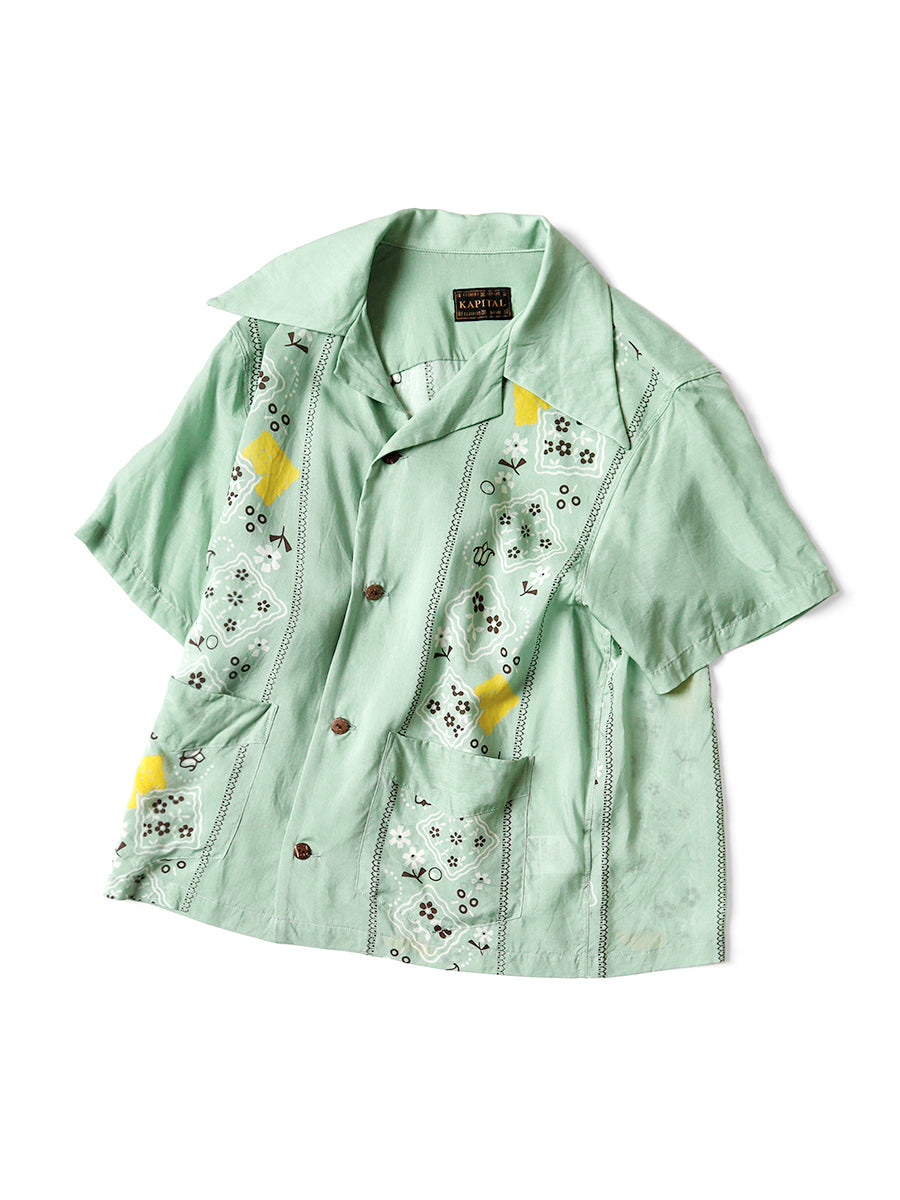 Silk Rayon PECKISH RAINBOWY Pattern Langle Color...