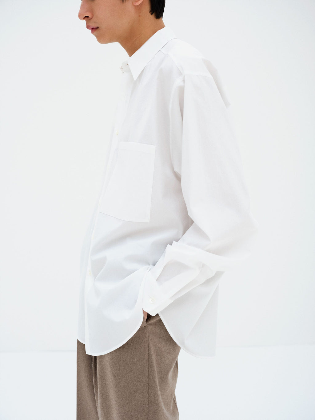 WASHED FINX TWILL BIG SHIRT