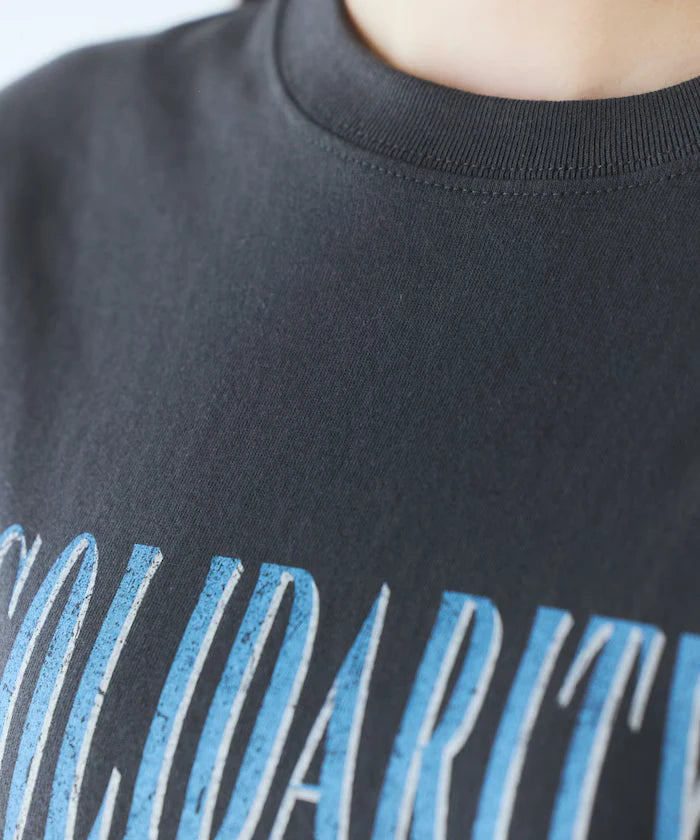 Comfortable Logo Horse Print Crew Neck T-Shirt