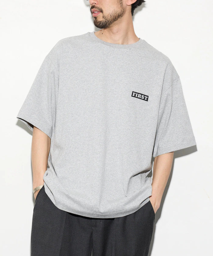 6oz Front Logo Embroidery Crew Neck T-Shirt / Back Print T-Shirt PRINT LEFT CHEST EMBROIDERY BOX FIRST