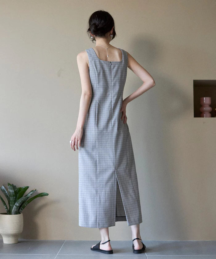 Camilla Check I-Line Dress / Suitable for Setup