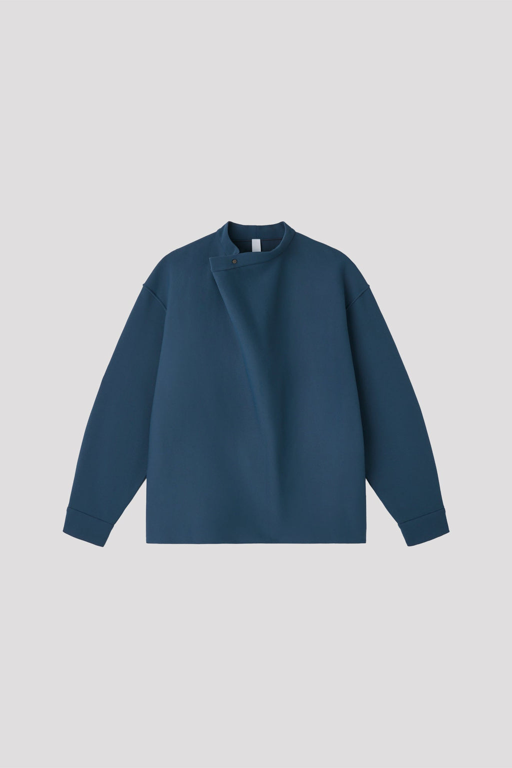 SOFT MILAN WRAP COLLAR LONG SLEEVE TOP