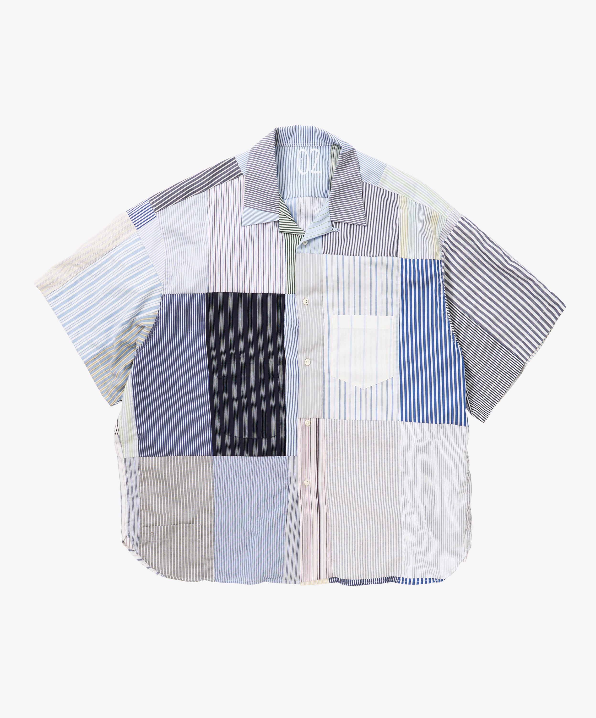 overshirt short sleeve stripe two