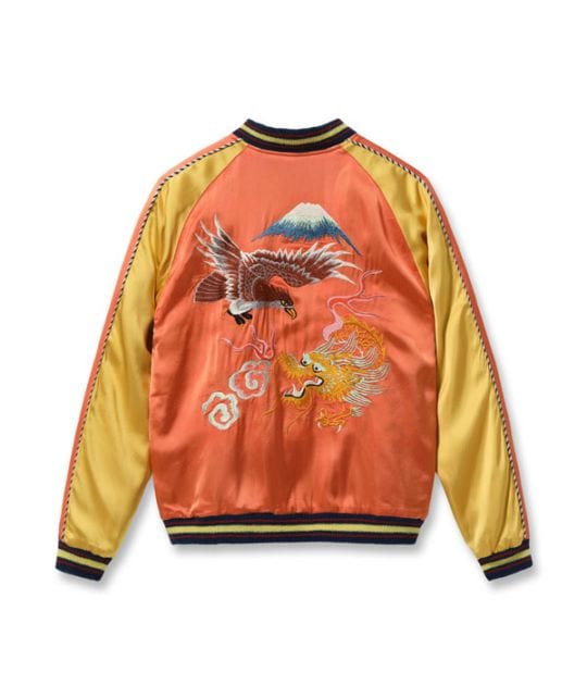 Late 1940s Style Acetate Souvenir Jacket KOSHO & CO. Special Edition ���EAGLE & DRAGON��� �� ���JAPAN MAP���