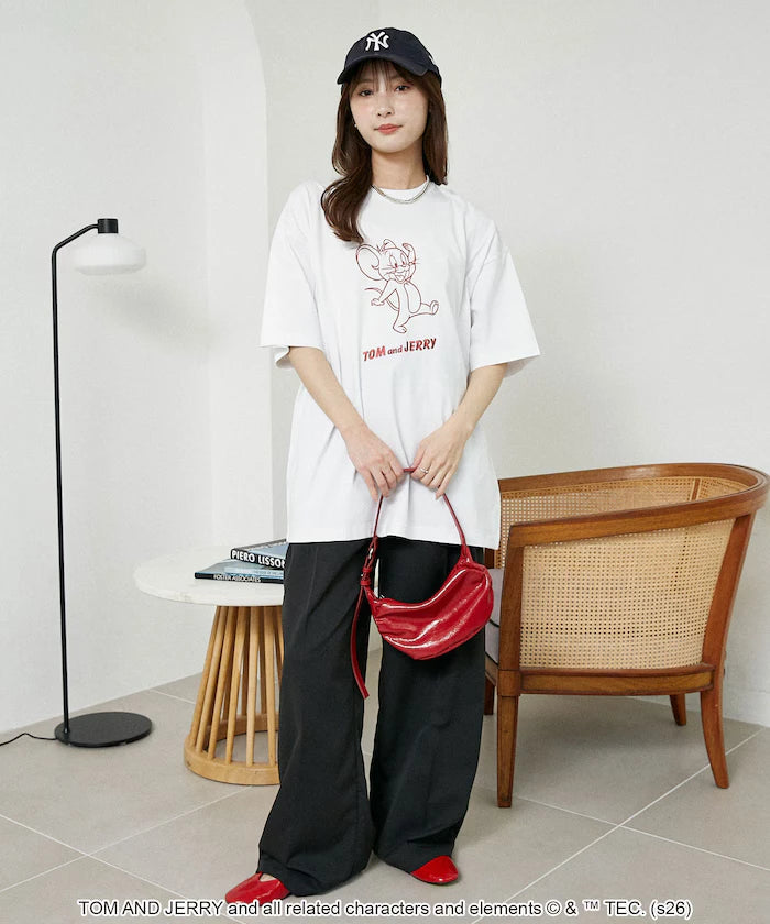 <Functional Material> TOM AND JERRY Graphic T-Shirt Limited Edition