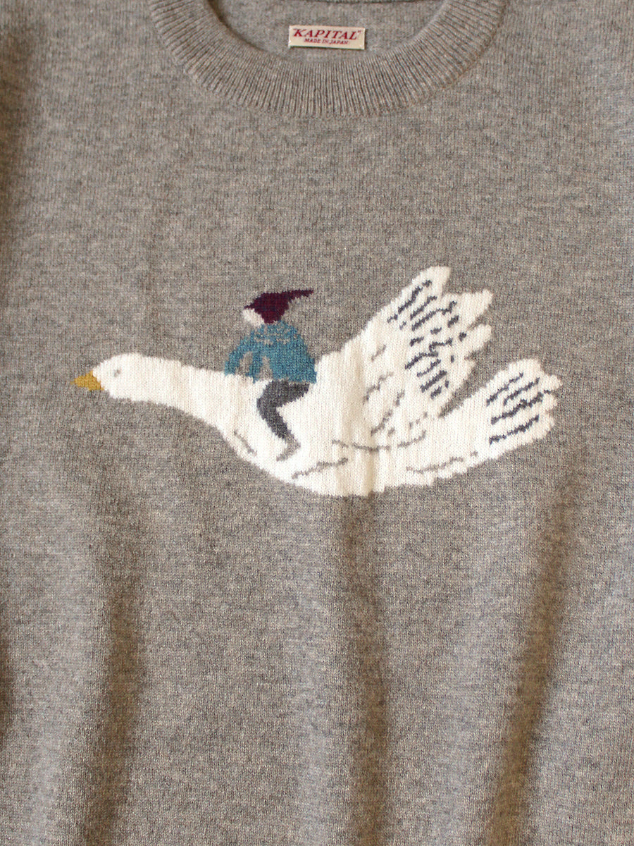 12G Wool Crewneck Sweater (FLY GOOSE)