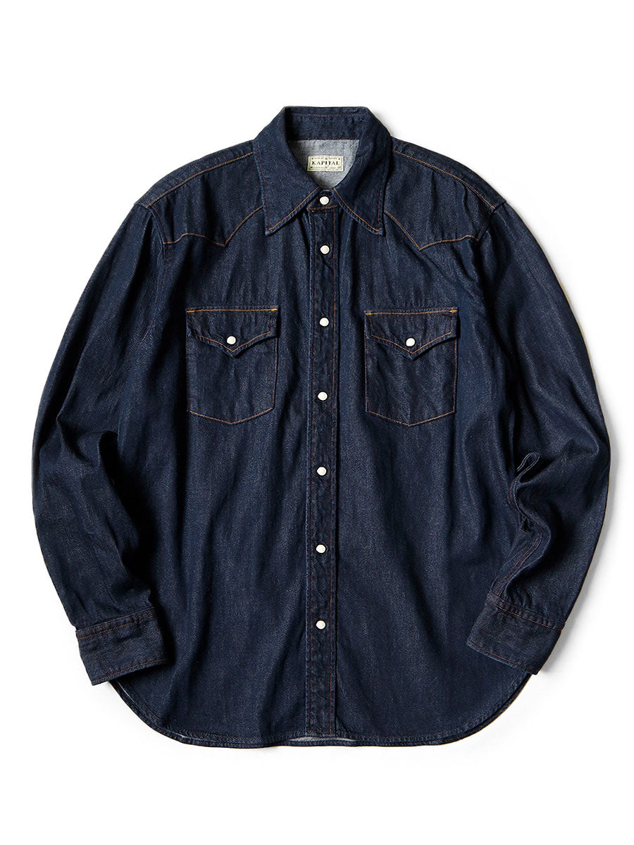 8oz Denim Husky Western Shirt