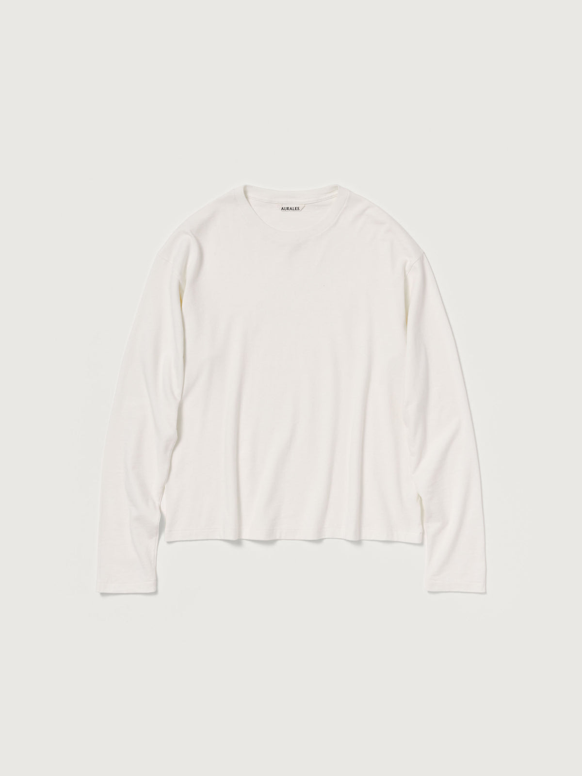 BRUSHED ORGANIC COTTON JERSEY L/S TEE