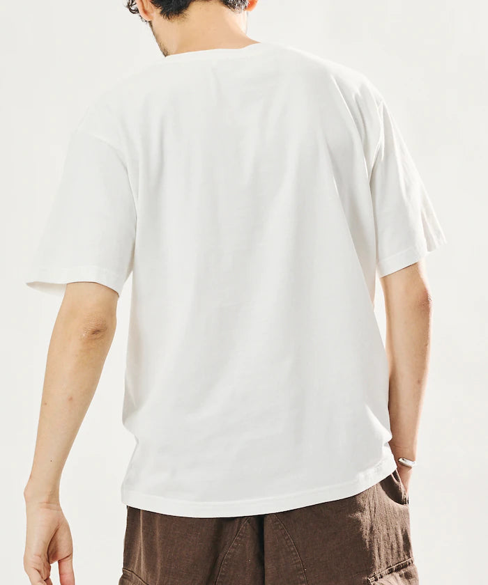Sheer Knit & Cotton T-Shirt Layered Set