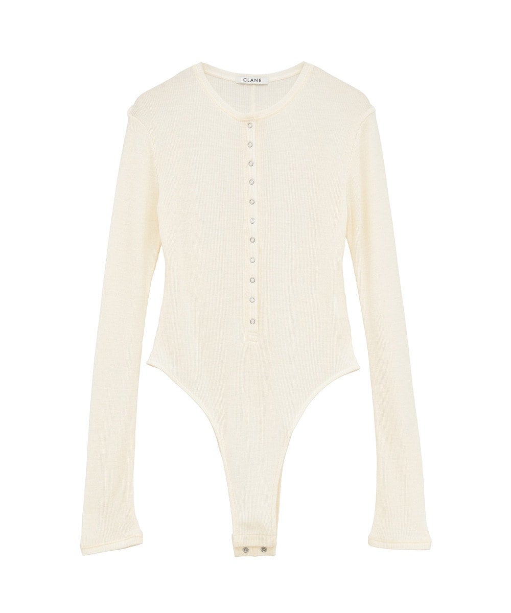 HENLEY NECK BODYSUIT