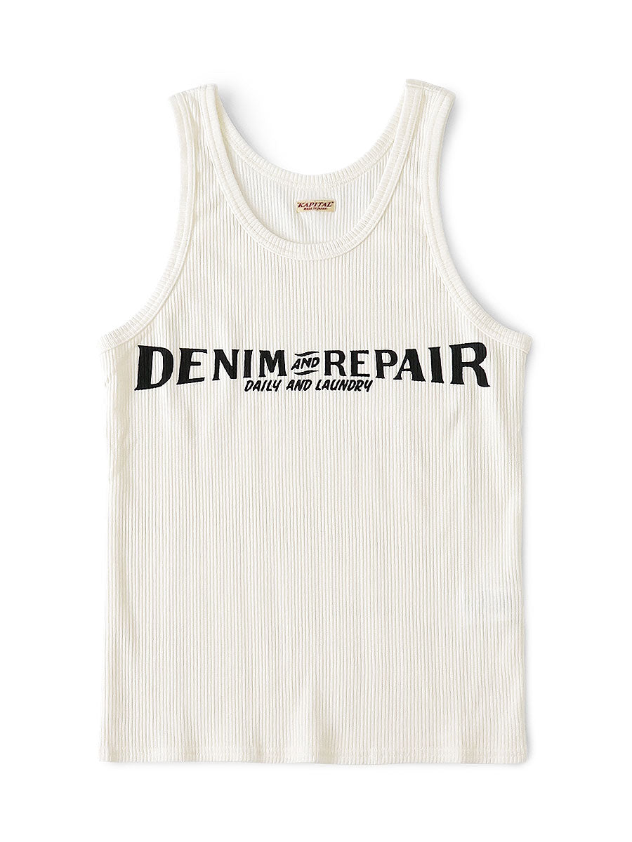 60/2 Beater Lacquer Tank Top (DENIM REPAIRpt)