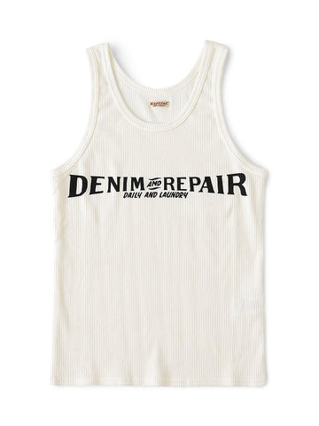 60/2 Beater Lacquer Tank Top (DENIM REPAIRpt)