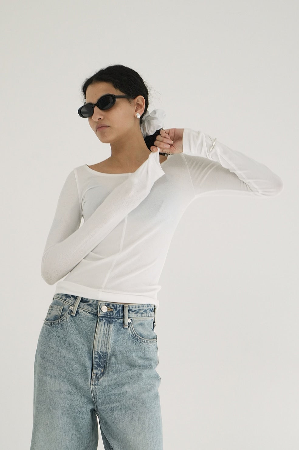 DEEP NECK LADY TOPS