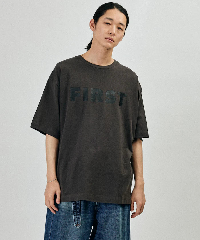 6 Ounce Front Logo Print Crew Neck T-Shirt / Print T-Shirt PR FIRST 【Limited Edition】