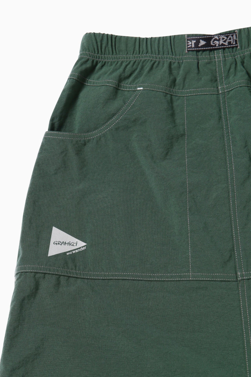 GRAMICCI × and wander nylon double knee skirt