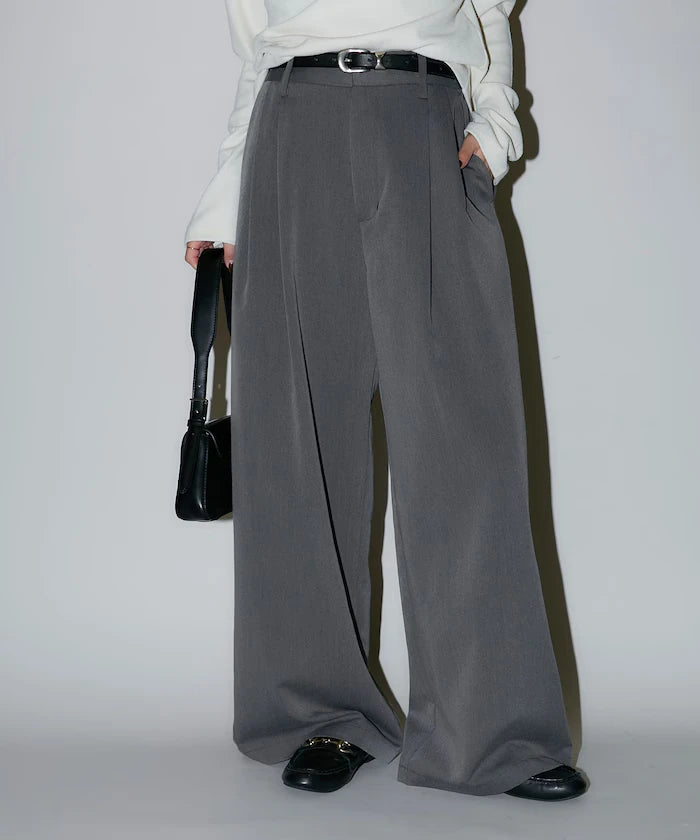 2-pleat slacks pants limited edition