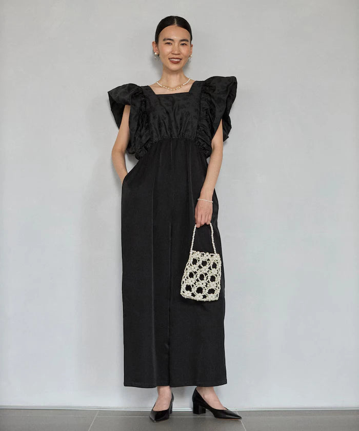 2WAY Flower Sheer Jacquard Docking All-in-One
