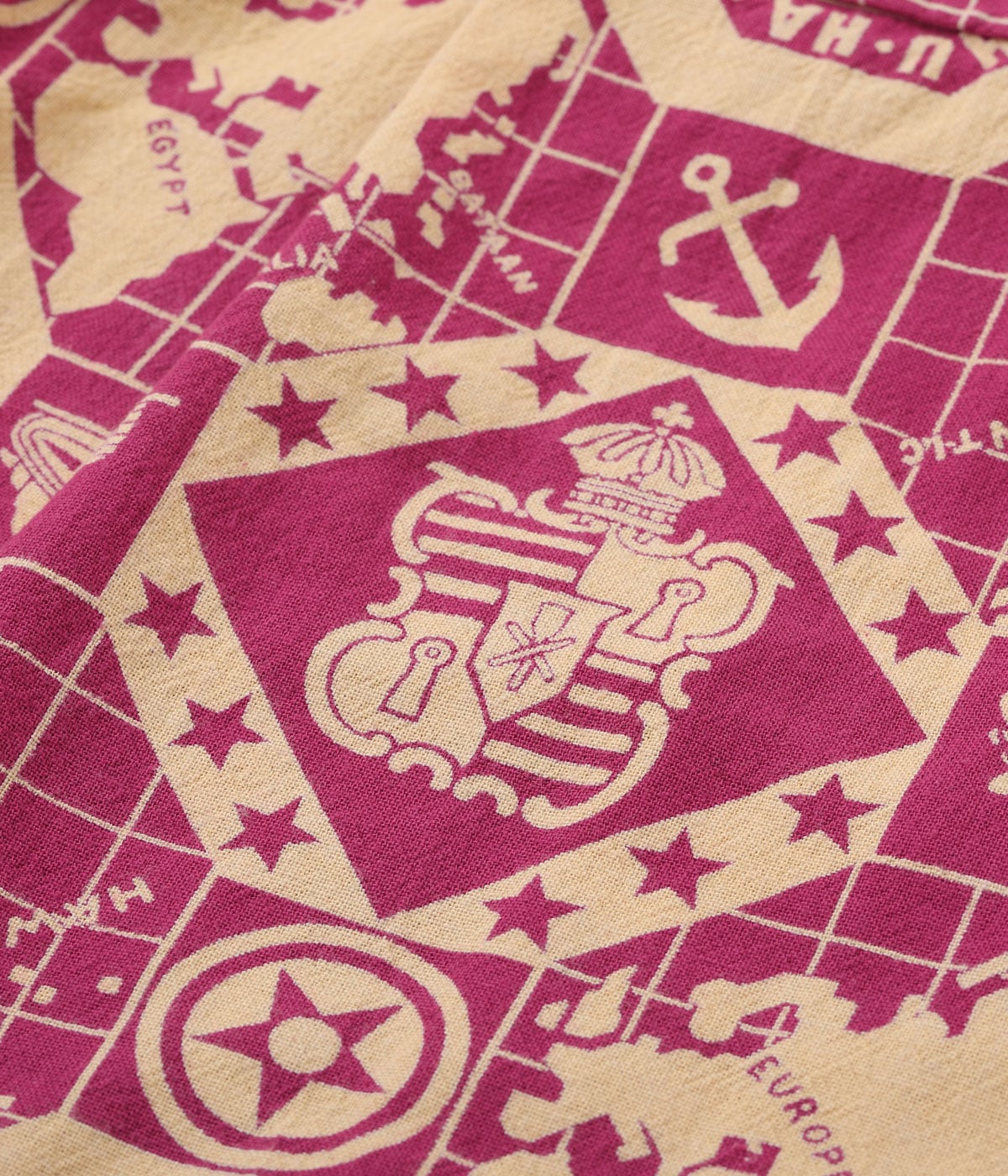 COTTON CANVAS OPEN SHIRT “PEARL HARBOR HAWAII”