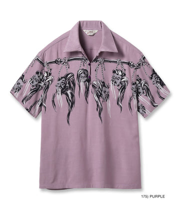 Hopsack Rayon Pullover Shirt "Shrunken Head"