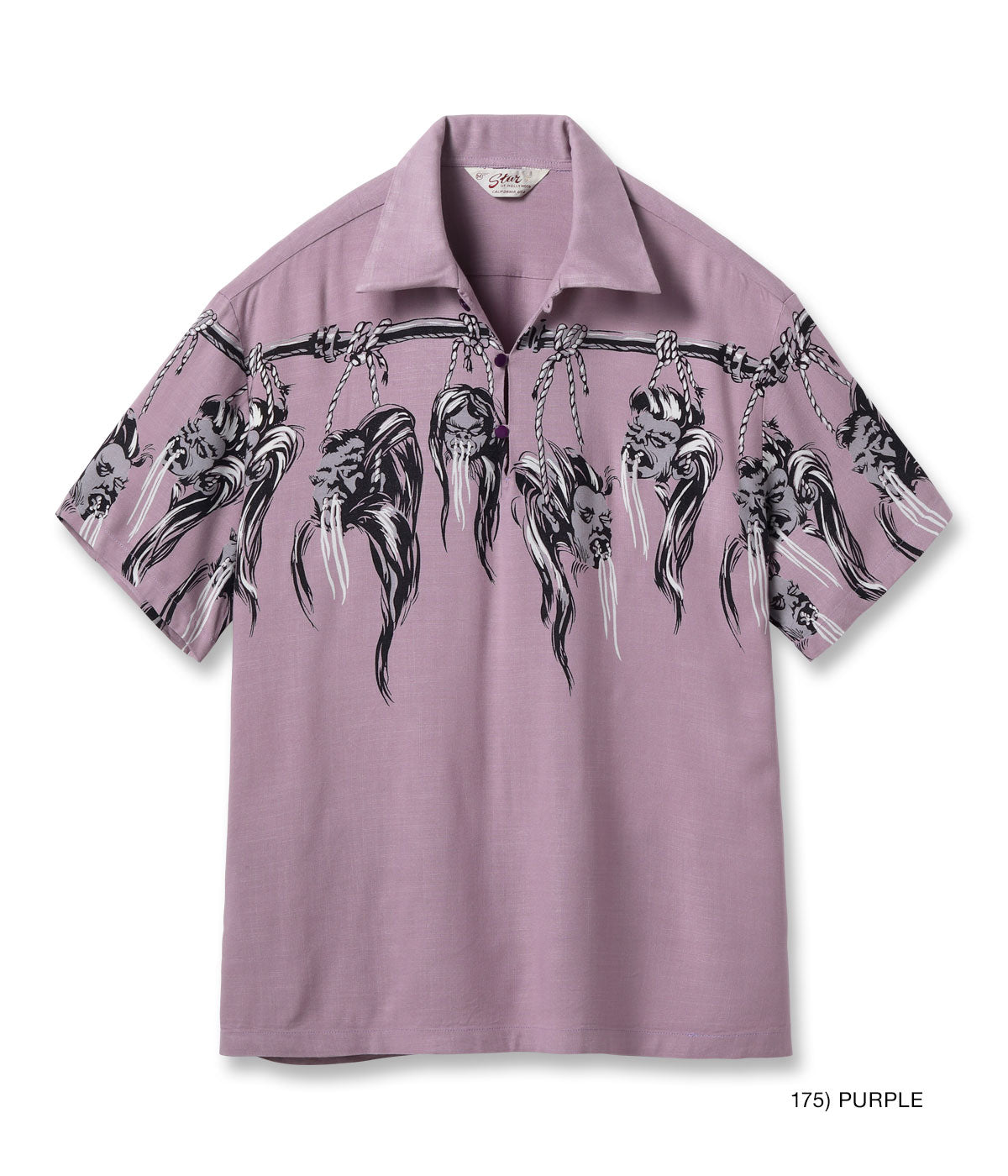 Hopsack Rayon Pullover Shirt "Shrunken Head"