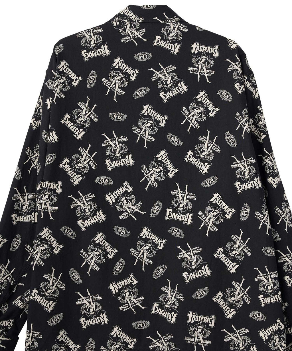 Bad Ass Whisky Pattern Flat Color Shirt