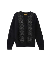 SNAKE LOOP Embroidery Sweater