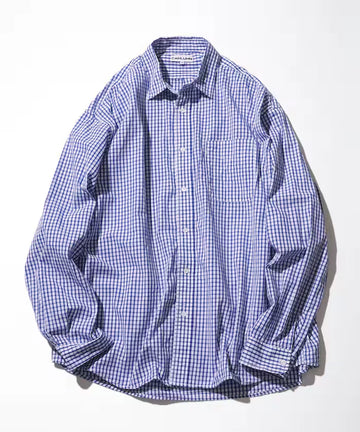 Magazine Pocket Broad Shirt(Gingham)