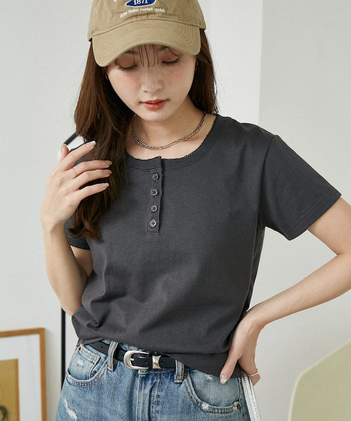 Picot Race Henry Neck T-Shirt Limited Edition