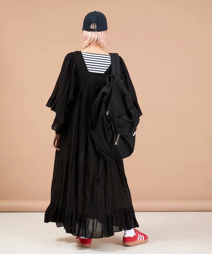 India Square Neck Frilled Dress
