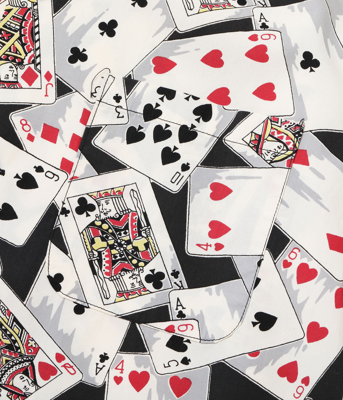 TYPEWRITER COTTON OPEN SHIRT “PLAYING CARDS”