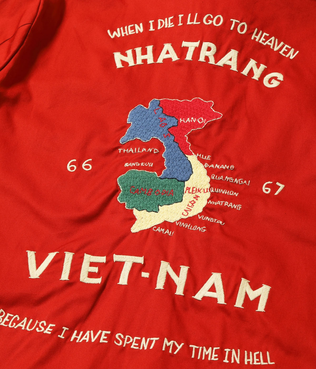 Mid 1960s Style Cotton Vietnam Jacket ���VIETNAM MAP���