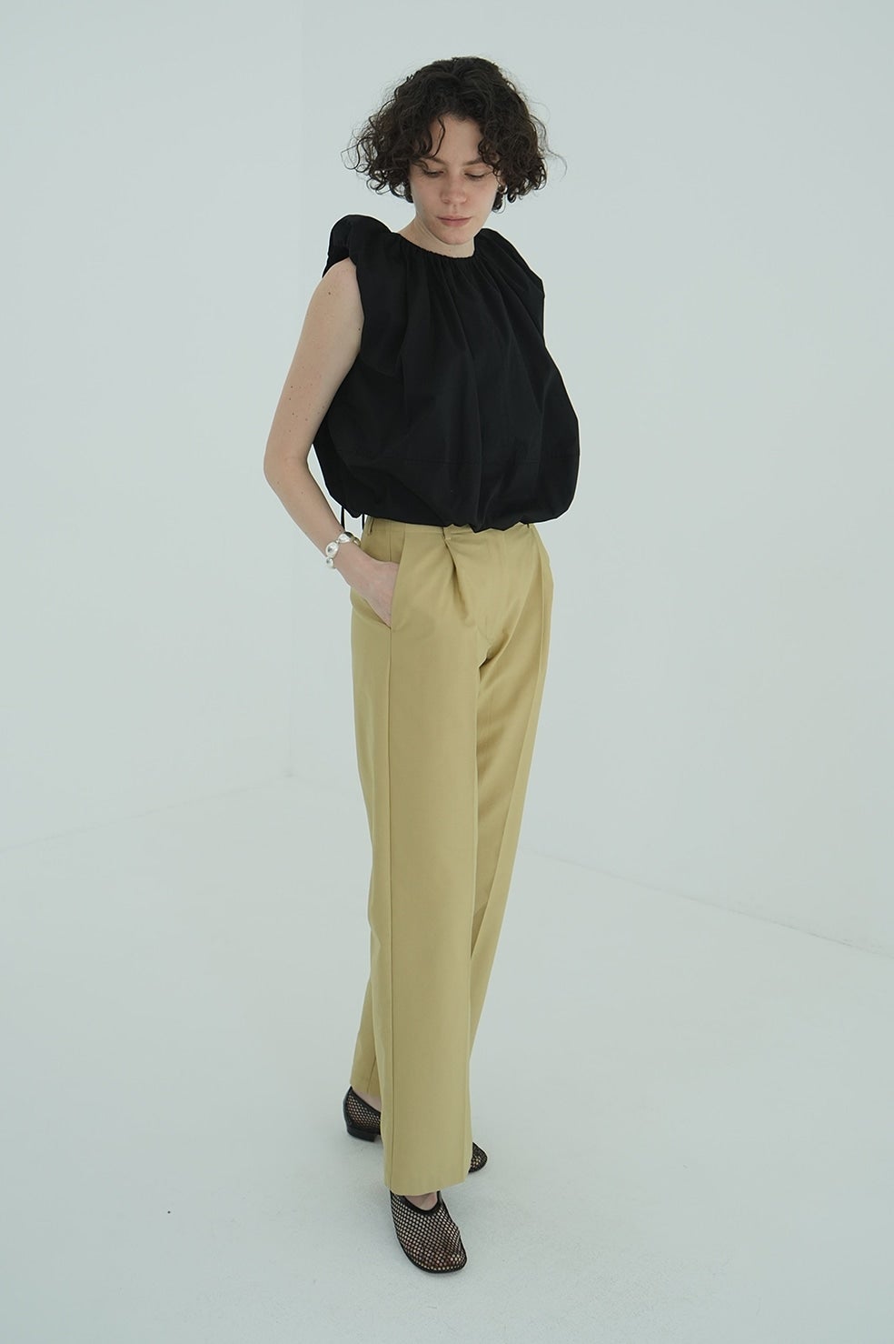 2WAY GATHER BELT PANTS